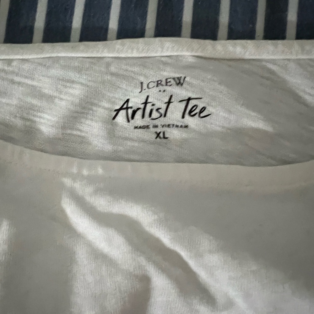 Two jcrew factory Artist tshirts. Long sleeve XL. Barely worn.